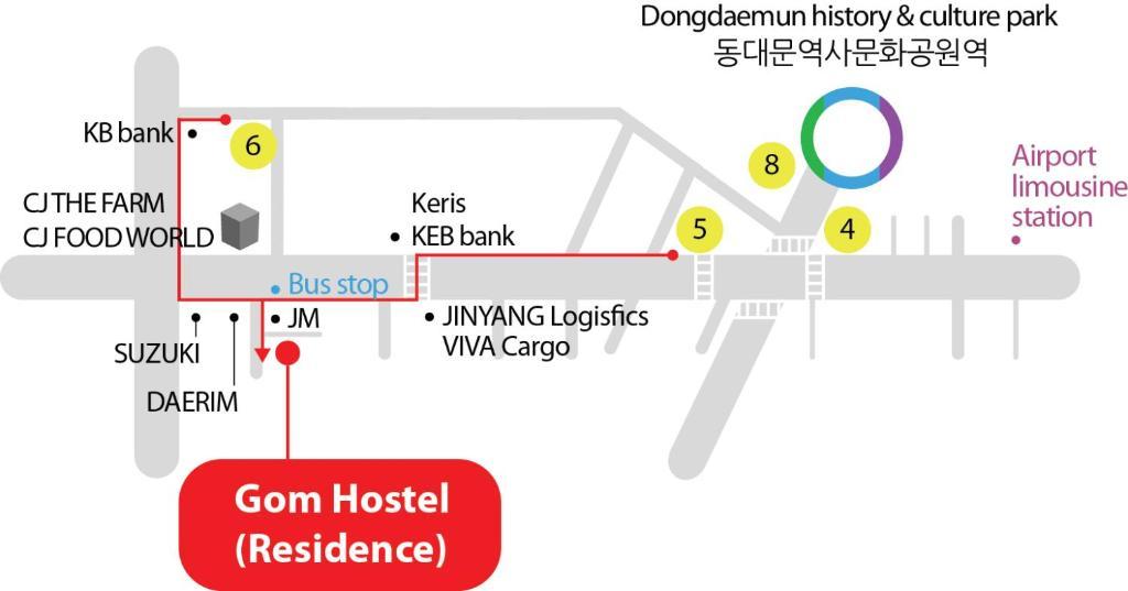 Gom Hostel Dongdaemun Сеул Экстерьер фото